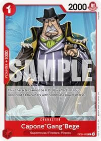 Capone"Gang"Bege - The Azure Sea's Seven - One Piece Card Game card