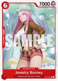 Jewelry Bonney - The Azure Sea's Seven - One Piece Card Game card
