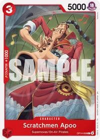 Scratchmen Apoo - The Azure Sea's Seven - One Piece Card Game card