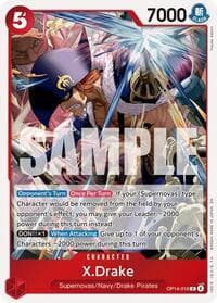 X.Drake - The Azure Sea's Seven - One Piece Card Game card