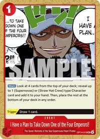 I Have a Plan to Take Down One of the Four Emperors!! - The Azure Sea's Seven - One Piece Card Game card