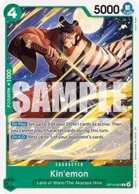 Kin'emon - The Azure Sea's Seven - One Piece Card Game card
