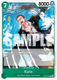 Kuro - The Azure Sea's Seven - One Piece Card Game card