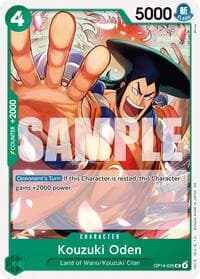 Kouzuki Oden - The Azure Sea's Seven - One Piece Card Game card