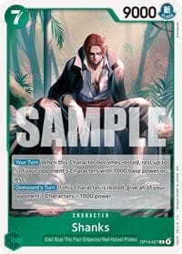 Shanks - The Azure Sea's Seven - One Piece Card Game card