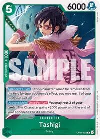 Tashigi - The Azure Sea's Seven - One Piece Card Game card