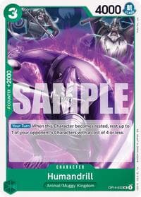 Humandrill - The Azure Sea's Seven - One Piece Card Game card
