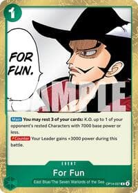 For Fun - The Azure Sea's Seven - One Piece Card Game card
