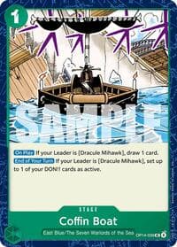 Coffin Boat - The Azure Sea's Seven - One Piece Card Game card