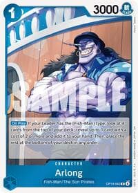 Arlong - The Azure Sea's Seven - One Piece Card Game card