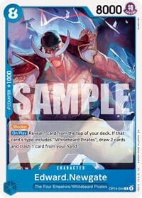 Edward.Newgate - The Azure Sea's Seven - One Piece Card Game card