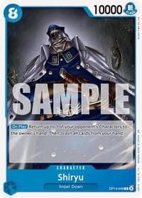 Shiryu - The Azure Sea's Seven - One Piece Card Game card