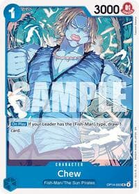 Chew - The Azure Sea's Seven - One Piece Card Game card
