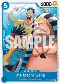 The Macro Gang - The Azure Sea's Seven - One Piece Card Game card