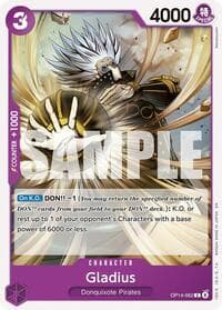 Gladius - The Azure Sea's Seven - One Piece Card Game card