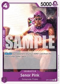 Senor Pink - The Azure Sea's Seven - One Piece Card Game card