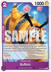 Buffalo - The Azure Sea's Seven - One Piece Card Game card