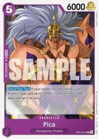 Pica - The Azure Sea's Seven - One Piece Card Game card