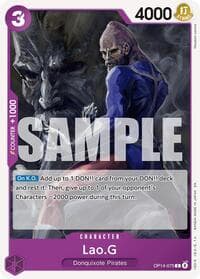 Lao.G - The Azure Sea's Seven - One Piece Card Game card