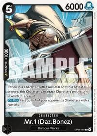 Mr.1(Daz.Bonez) - The Azure Sea's Seven - One Piece Card Game card