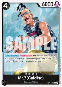 Mr.3(Galdino) - The Azure Sea's Seven - One Piece Card Game card