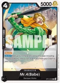 Mr.4(Babe) - The Azure Sea's Seven - One Piece Card Game card