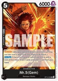 Mr.5(Gem) - The Azure Sea's Seven - One Piece Card Game card