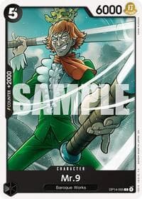 Mr.9 - The Azure Sea's Seven - One Piece Card Game card