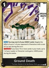 Ground Death - The Azure Sea's Seven - One Piece Card Game card