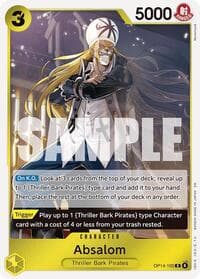 Absalom - The Azure Sea's Seven - One Piece Card Game card