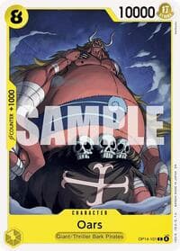 Oars - The Azure Sea's Seven - One Piece Card Game card