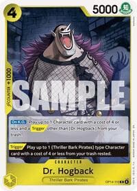 Dr. Hogback - The Azure Sea's Seven - One Piece Card Game card