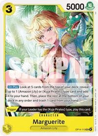 Marguerite - The Azure Sea's Seven - One Piece Card Game card