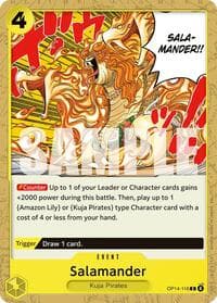 Salamander - The Azure Sea's Seven - One Piece Card Game card