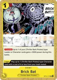 Brick Bat - The Azure Sea's Seven - One Piece Card Game card