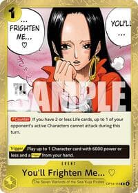 You'll Frighten Me... - The Azure Sea's Seven - One Piece Card Game card