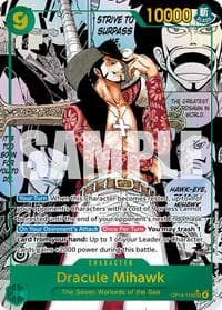 Dracule Mihawk (Manga) - The Azure Sea's Seven - One Piece Card Game card