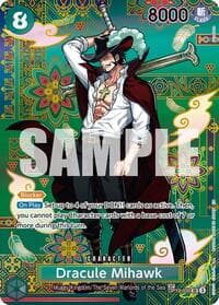 Dracule Mihawk - OP12-030 (SP) - The Azure Sea's Seven - One Piece Card Game card