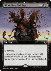 Bloodline Bidding (Extended Art) - Lorwyn Eclipsed - Magic: The Gathering card