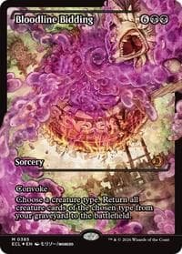 Bloodline Bidding (Showcase) - Lorwyn Eclipsed - Magic: The Gathering card
