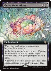 Grave Venerations (Extended Art) - Commander: Lorwyn Eclipsed - Magic: The Gathering card