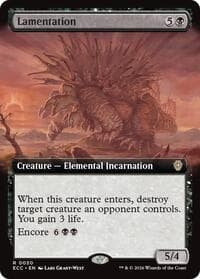 Lamentation (Extended Art) - Commander: Lorwyn Eclipsed - Magic: The Gathering card