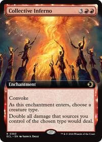 Collective Inferno (Extended Art) - Lorwyn Eclipsed - Magic: The Gathering card