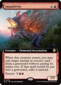 Impulsivity (Extended Art) - Commander: Lorwyn Eclipsed - Magic: The Gathering card