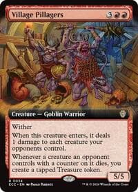 Village Pillagers (Extended Art) - Commander: Lorwyn Eclipsed - Magic: The Gathering card