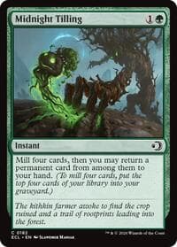 Midnight Tilling - Lorwyn Eclipsed - Magic: The Gathering card