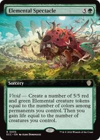 Elemental Spectacle (Extended Art) - Commander: Lorwyn Eclipsed - Magic: The Gathering card