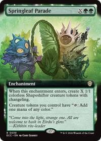 Springleaf Parade (Extended Art) - Commander: Lorwyn Eclipsed - Magic: The Gathering card