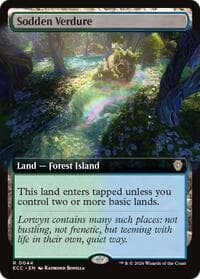 Sodden Verdure (Extended Art) - Commander: Lorwyn Eclipsed - Magic: The Gathering card