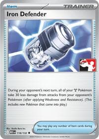 Iron Defender - Prize Pack Series Cards - Pokemon card